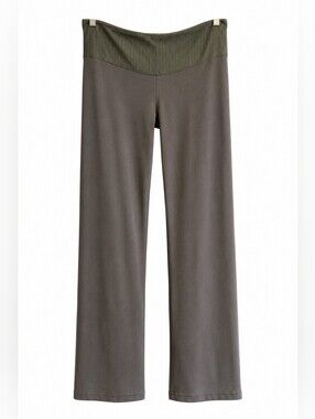 Lululemon Women's Size 14 Olive Green High Rise Flare Yoga Pants Wide Leg